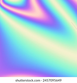 Vibrant gradient holographic background. Fluid gradient background vector. Cute and minimal style posters with colorful, vibrant organic shapes and liquid color.