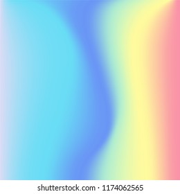 Vibrant gradient holographic texture. Vector illustration.