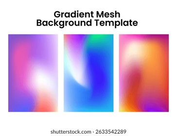 Vibrant Gradient Mesh Background Templates  Modern Designs for Projects
