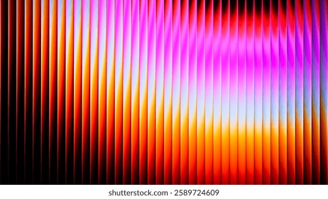 Vibrant gradient pattern with radiant fusion of warm and cool beauty intense colors. Minimalistic futuristic abstract background full of energy perfect for creative digital design. Vector illustration