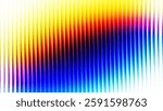 Vibrant gradient pattern with vertical glowing neon lines blending smooth and radiant colors. Minimalistic and futuristic abstract background perfect for creative digital designs. Vector illustration