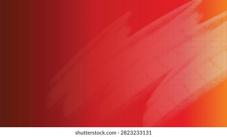 Vibrant gradient red abstract geometric pattern with pixelated texture overlay