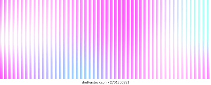 Fondo de rayas de vidrio acanalado degradado vibrante. Abstractas textura de vidrio ondulado pastel con líneas de Vertical. Patrón holográfico moderno a rayas