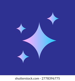 Vibrant gradient sparkles with a magical, clean aesthetic, creating a luminous and enchanting visual effect perfect for contemporary graphic design and digital projects