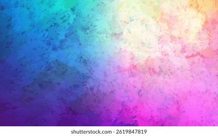 Vibrant Gradient Texture with Brushstroke Effect: A Colorful Abstract Background in Blue, Pink, Yellow, and Purple Tones, Perfect for Creative Designs and Modern Wallpapers