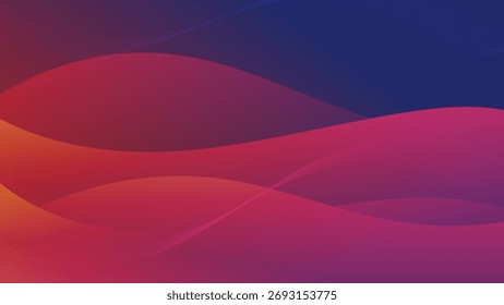Fundo abstrato da onda do gradiente vibrante
