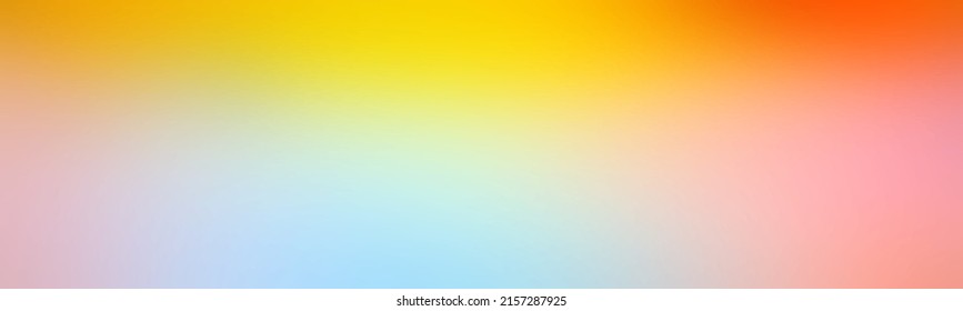 Vibrant Gradient Of Yellow And Blue Hues. Light Blue Orange Gradient For Adventurous Thank You Cards. Light Blue Design Mockups Gradient Backdrop, Some Vibrant Yellow.