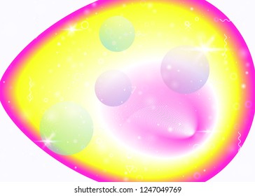 Vibrant gradients on rainbow background. Holographic dynamic fluid. Cosmos hologram. Graphic layout for poster, poster and banner. Vibrant vibrant gradients.