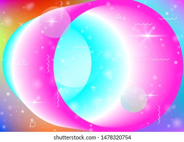 Vibrant gradients on rainbow background. Holographic dynamic fluid. Cosmos hologram. Design layout for annual report, presentation and poster. Vibrant vibrant gradients.