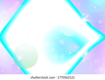 Vibrant gradients on rainbow background. Holographic dynamic fluid. Cosmos hologram. Design template for placard, book and annual report. Vintage vibrant gradients.