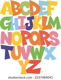 Vibrant graffiti-style alphabet vector. Graffiti letters, colorful alphabet, street art font, graffiti alphabet, artistic letters, bold letters, urban font, kids alphabet, digital art letters