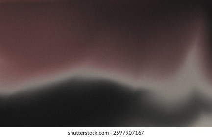 Vibrant grainy background, abstract white red color gradient  black backdrop noise texture 
