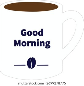 A vibrant graphic design featuring a coffee cup with steam, rendered in a colorful and modern style. Perfect for cafe branding.