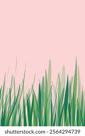 Vibrant Grass Blades background tempale nature's simplicity