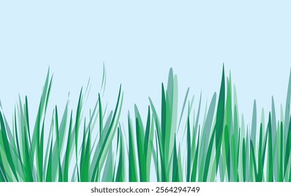 Vibrant Grass Blades background tempale nature's simplicity