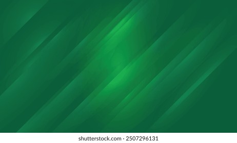 Vibrant green abstract background with a dynamic green diagonal shapes motion blur lines, ideal for creative designs and backdrops.