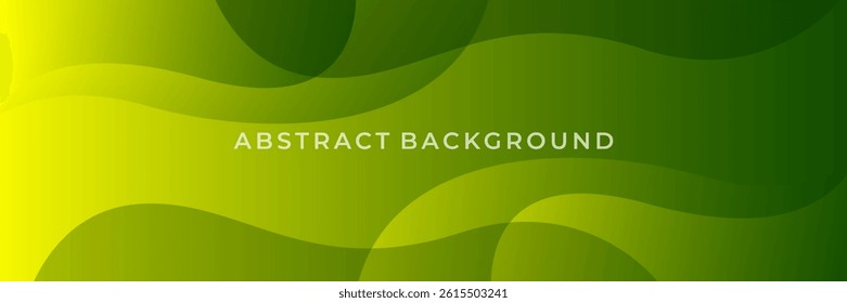 A vibrant green abstract background featuring smooth curves and layered gradient shapes. This modern and minimal design is perfect for eco-themed projects, digital presentations, websites, banners, an