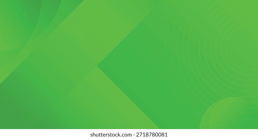 Un fondo abstracto verde vibrante con una composición dinámica de Formas geométricas y sutiles patrones circulares, creando un visual moderno y limpio.