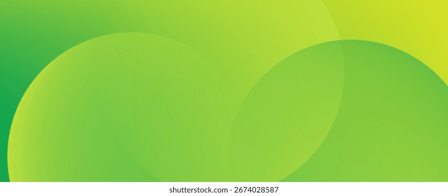 Fondo Abstractas verde vibrante con círculos degradados