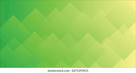 Vibrant Green Abstract Background with Overlapping Geometric Shapes and Gradient Effect eps10