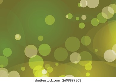Un fondo abstracto verde vibrante con suaves círculos bokeh y Formas oscuras que se arremolinan, evocando una sensación de movimiento orgánico.