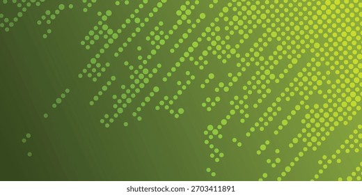 Lebendig grün abstrakte Rasterpunkte Muster für moderne Technologie und Design Hintergrundtextur