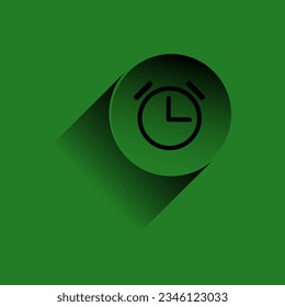 "Vibrant green alarm clock icon for time-related projects. Ideal for time management and morning routine concepts. Add this eye-catching icon to enhance your designs!"