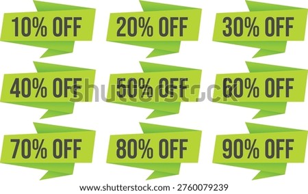 A vibrant green background bursts with bold black sale text in comic style conveying energy and excitement with multiple discount percentages displayed