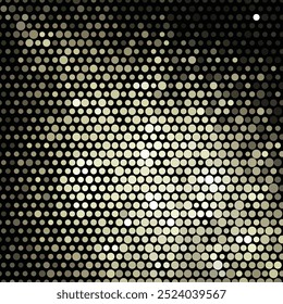 Vibrant green and black halftone dots forming a gradient pattern, ideal for backgrounds or graphic elements in designs.