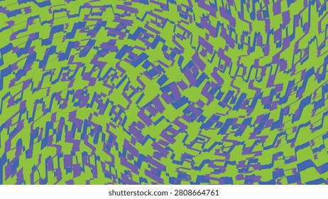 Vibrant green and blue abstract background with irregular shapes and patterns