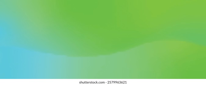 A vibrant green and blue gradient background, with a smooth, flowing texture. The background features a blend of green and blue hues. Minimal abstract gradient vector background