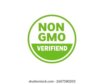 a vibrant green circle displays the words non gmo verifiend. it signifies a product free from genetic modification, promoting consumer trust and informed choices in the realm of food and agriculture.