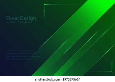Vibrant green geometric background in vector format, editable EPS 10 file. Perfect for eco-friendly branding, nature-inspired designs