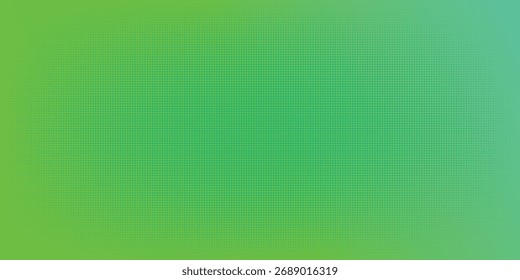 Fundo de gradiente verde vibrante com pontos de meio-tom para design moderno e marketing eps10