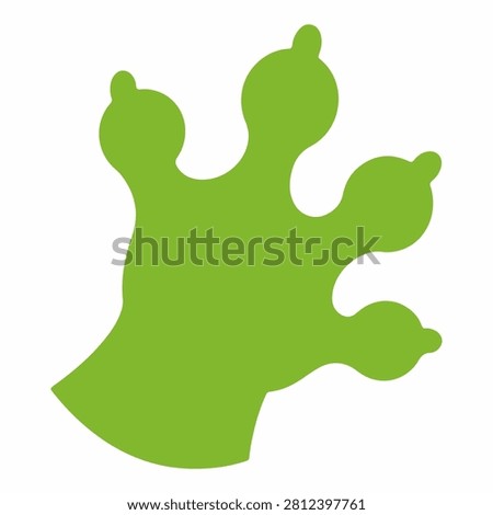 A vibrant green hand silhouette symbolizing environmental conservation and eco-friendly initiatives, emphasizing nature and sustainability themes.