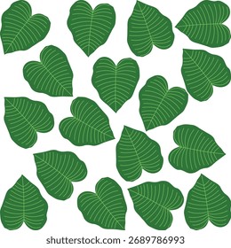 Una hoja verde vibrante con venas atrevidas, exudando frescura y tranquilidad. Perfecto para diseños que evocan un ambiente natural, tranquilo y refrescante.