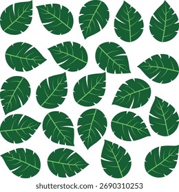 Una hoja verde vibrante con venas atrevidas, exudando frescura y tranquilidad. Perfecto para diseños que evocan un ambiente natural, tranquilo y refrescante.