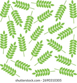 Una hoja verde vibrante con venas atrevidas, exudando frescura y tranquilidad. Perfecto para diseños que evocan un ambiente natural, tranquilo y refrescante.
