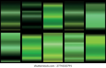 Vibrant Green Metallic Grid Texture Abstract Gradient Background