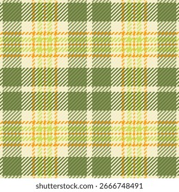 Vibrant green and orange plaid pattern.  Perfect for textile design, website backgrounds, or autumnal themed projects.