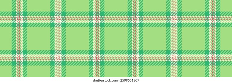 Vibrant green plaid pattern, perfect for textile design, fashion, or website backgrounds.  This seamless texture offers a fresh, springlike aesthetic, conveying feelings of nature and tranquility.