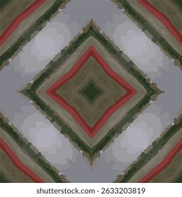 Vibrant Green Red Kaleidoscope Vector