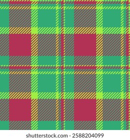 Vibrant green, red, and yellow plaid pattern.  Perfect for textile design, fashion, websites, and branding.