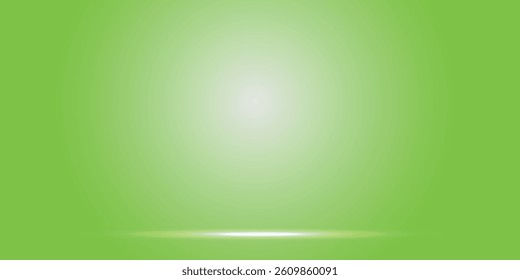 Vibrant Green Studio Background with Soft Gradient for Product Photography.