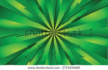 Vibrant green sunburst pattern with rays emanating from center