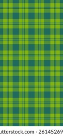 Vibrant green and teal plaid pattern, ideal for textile design, backgrounds, or website templates.