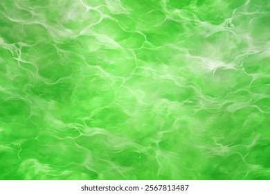 Vibrant green texture, abstract background, fluid design, organic shapes, artistic wallpaper, nature-inspired pattern.