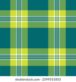 Vibrant green and yellow plaid pattern.  Perfect for textile design, fashion, websites, or branding.  A cheerful, modern take on a classic textile style.  Evokes feelings of freshness and energy.