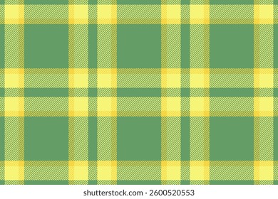 Vibrant green and yellow plaid pattern.  Perfect for textile design, website backgrounds, or crafting projects. This cheerful, seamless texture evokes feelings of spring and freshness.
