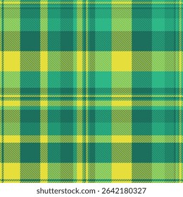 Vibrant green and yellow plaid pattern.  Perfect for textile design, website backgrounds, or fashion projects. This cheerful, energetic texture evokes feelings of spring and optimism.